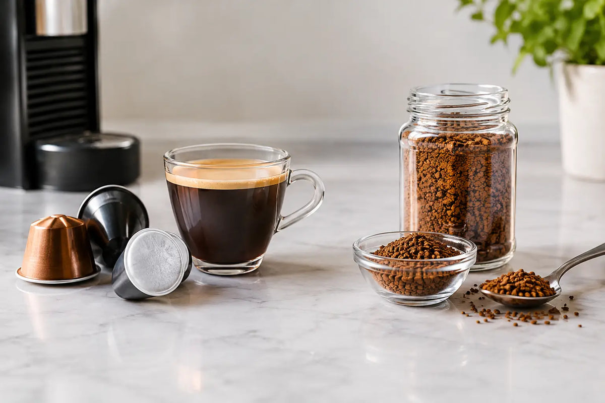 Coffee Pods Versus Instant Coffee Compared