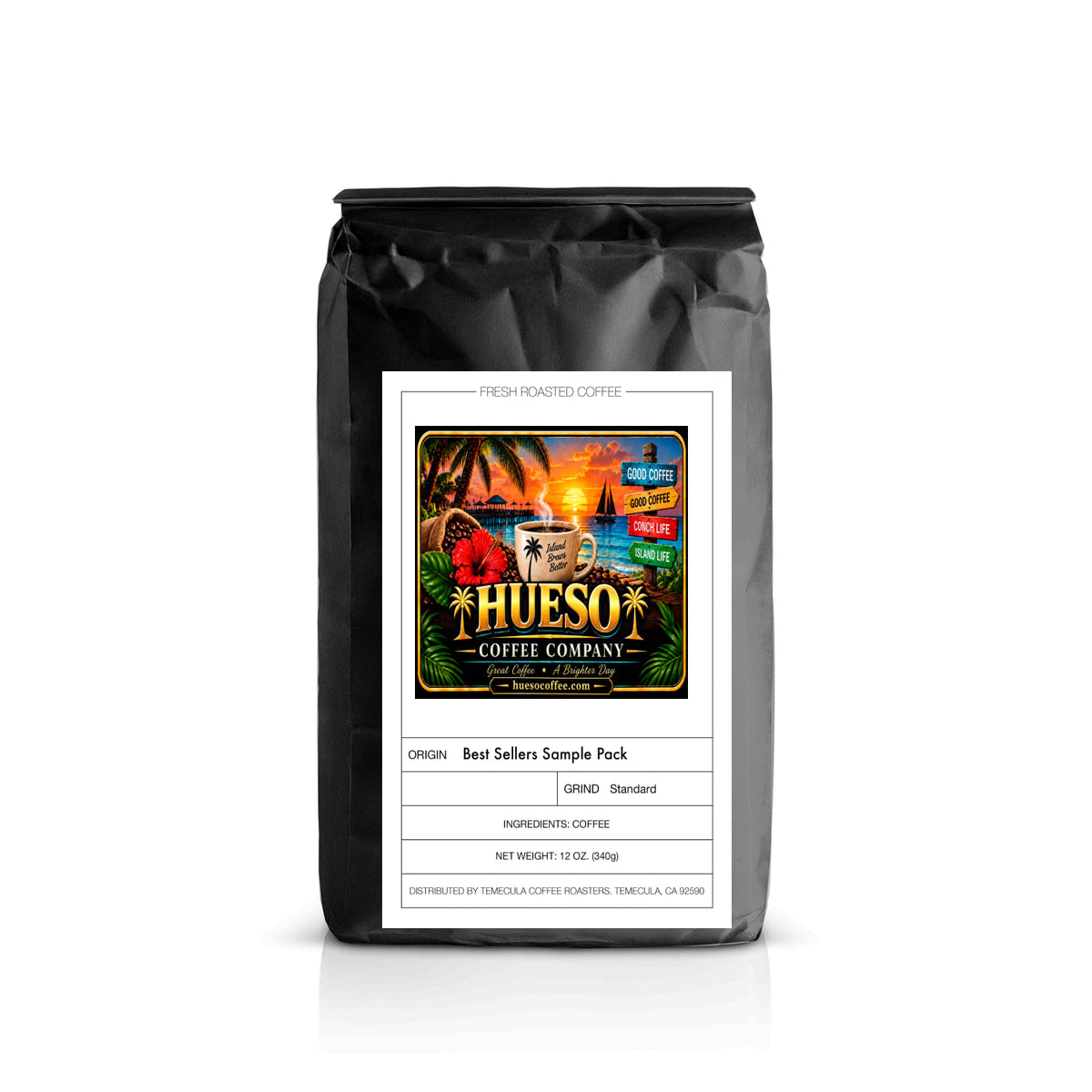 Best Sellers Sample Pack: 6Bean, Cowboy, Breakfast, Peru, Mexico, Bali